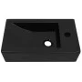 Rectangular ceramic sink with faucet hole 46x25.5x12 black by vidaXL, Sinks - Ref: Foro24-142738, Price: 61,04 €, Discount: %