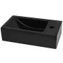 Rectangular ceramic sink with faucet hole 46x25.5x12 black by vidaXL, Sinks - Ref: Foro24-142738, Price: 61,04 €, Discount: %