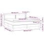 Box spring bed with dark gray fabric mattress 180x200 cm by , Beds and slatted bases - Ref: Foro24-3130210, Price: 568,86 €, ...