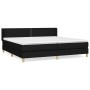 Box spring bed with black fabric mattress 200x200 cm by , Beds and slatted bases - Ref: Foro24-3130219, Price: 579,99 €, Disc...