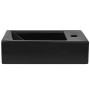 Rectangular ceramic sink with faucet hole 46x25.5x12 black by vidaXL, Sinks - Ref: Foro24-142738, Price: 71,75 €, Discount: %