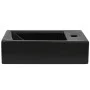 Rectangular ceramic sink with faucet hole 46x25.5x12 black by vidaXL, Sinks - Ref: Foro24-142738, Price: 61,04 €, Discount: %