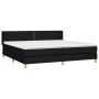 Box spring bed with black fabric mattress 200x200 cm by , Beds and slatted bases - Ref: Foro24-3130219, Price: 579,99 €, Disc...