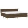 Boxspringbett mit dunkelbrauner Stoffmatratze 200x200 cm von , Betten und Lattenroste - Ref: Foro24-3130540, Preis: 625,78 €,...