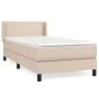 Box spring bed with cappuccino synthetic leather mattress 80x200 cm by , Beds and slatted bases - Ref: Foro24-3130690, Price:...