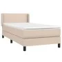 Box spring bed with cappuccino synthetic leather mattress 80x200 cm by , Beds and slatted bases - Ref: Foro24-3130690, Price:...