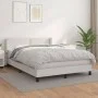 Cama box spring con colchón cuero sintético blanco 140x200cm de , Camas y somieres - Ref: Foro24-3130722, Precio: 469,36 €, D...