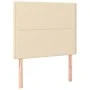 Box spring bed with cream fabric mattress 90x200 cm by , Beds and slatted bases - Ref: Foro24-3131326, Price: 320,09 €, Disco...