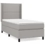 Box spring bed with light gray fabric mattress 90x190 cm by , Beds and slatted bases - Ref: Foro24-3131313, Price: 313,39 €, ...