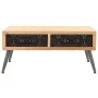 Mesa de centro de madera maciza de abeto 115x55x50 cm de vidaXL, Mesas de centro - Ref: Foro24-245777, Precio: 157,41 €, Desc...