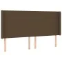 Box spring bed with dark brown fabric mattress 200x200 cm by , Beds and slatted bases - Ref: Foro24-3131860, Price: 661,65 €,...