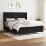 Cama box spring con colchón tela negro 180x200 cm de , Camas y somieres - Ref: Foro24-3131931, Precio: 625,65 €, Descuento: %