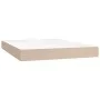 Box spring bed with cappuccino synthetic leather mattress 140x190cm by , Beds and slatted bases - Ref: Foro24-3132440, Price:...