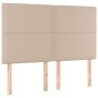 Box spring bed with cappuccino synthetic leather mattress 140x190cm by , Beds and slatted bases - Ref: Foro24-3132440, Price:...