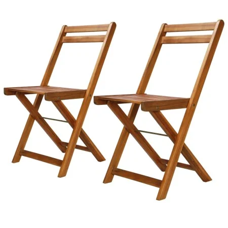 Bistro chairs 2 units solid acacia wood by vidaXL, Garden chairs - Ref: Foro24-44012, Price: 78,67 €, Discount: %