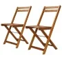 Bistro chairs 2 units solid acacia wood by vidaXL, Garden chairs - Ref: Foro24-44012, Price: 78,67 €, Discount: %