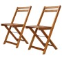 Bistrostühle 2 Einheiten aus massivem Akazienholz von vidaXL, Gartenstühle - Ref: Foro24-44012, Preis: 84,43 €, Rabatt: %