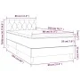 Box spring bed mattress and LED lights cream fabric 80x200 cm by , Beds and slatted bases - Ref: Foro24-3133354, Price: 307,2...