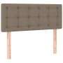 Box spring bed with mattress and taupe gray LED lights 80x200 cm by , Beds and slatted bases - Ref: Foro24-3133433, Price: 30...