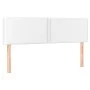 Box spring bed with mattress and LED white synthetic leather 140x200 cm by , Beds and slatted bases - Ref: Foro24-3134166, Pr...