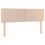 Cama box spring colchón LED cuero sintético capuchino 140x200cm de , Camas y somieres - Ref: Foro24-3134170, Precio: 425,04 €...