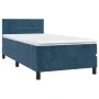 Box spring bed with mattress and LED dark blue velvet 80x200 cm by , Beds and slatted bases - Ref: Foro24-3134373, Price: 272...