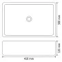 Schwarzes rechteckiges Keramikwaschbecken 41x30x12 cm von vidaXL, Sinkt - Ref: Foro24-142734, Preis: 71,40 €, Rabatt: %