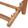 Klappbarer Strandstuhl aus grauem Stoff und Holzstruktur von vidaXL, Gartenstühle - Ref: Foro24-44001, Preis: 56,00 €, Rabatt: %
