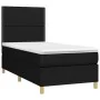 Boxspringbettmatratze und LED-Leuchten aus schwarzem Stoff 100x200 cm von , Betten und Lattenroste - Ref: Foro24-3135335, Pre...
