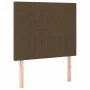 Box spring bed mattress LED lights dark brown fabric 100x200cm by , Beds and slatted bases - Ref: Foro24-3135576, Price: 367,...