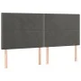 Box spring bed with mattress and LED dark gray velvet 160x200 cm by , Beds and slatted bases - Ref: Foro24-3136072, Price: 50...