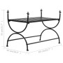 Metallbank im Vintage-Stil, 83 x 42 x 55 cm, schwarz von vidaXL, Ess- und Küchenbänke - Ref: Foro24-245940, Preis: 60,33 €, R...