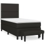 Box spring bed with black fabric mattress 90x190 cm by , Beds and slatted bases - Ref: Foro24-3136479, Price: 343,12 €, Disco...