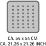 RIDDER Non-slip bath mat Playa 54x54 cm blue 68403 by RIDDER, Rugs and bath mats - Ref: Foro24-421564, Price: 21,57 €, Discou...