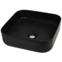 Lavabo cuadrado de cerámica negro 38x38x13,5 cm de vidaXL, Lavabos - Ref: Foro24-142733, Precio: 71,44 €, Descuento: %