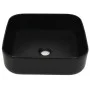 Square black ceramic washbasin 38x38x13.5 cm by vidaXL, Sinks - Ref: Foro24-142733, Price: 70,25 €, Discount: %