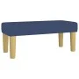Box spring bed with blue fabric mattress 90x190 cm by , Beds and slatted bases - Ref: Foro24-3137043, Price: 327,35 €, Discou...