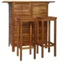 Solid acacia wood 3-piece bar table and chairs set by vidaXL, Garden sets - Ref: Foro24-44008, Price: 280,22 €, Discount: %