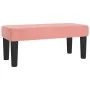 Box spring bed with pink velvet mattress 100x200 cm by , Beds and slatted bases - Ref: Foro24-3137772, Price: 337,26 €, Disco...