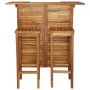 Solid acacia wood 3-piece bar table and chairs set by vidaXL, Garden sets - Ref: Foro24-44008, Price: 302,77 €, Discount: %