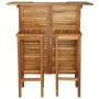 Solid acacia wood 3-piece bar table and chairs set by vidaXL, Garden sets - Ref: Foro24-44008, Price: 280,22 €, Discount: %