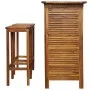 Solid acacia wood 3-piece bar table and chairs set by vidaXL, Garden sets - Ref: Foro24-44008, Price: 280,22 €, Discount: %