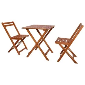 Folding bistro table and chairs 3 pieces solid acacia wood by vidaXL, Garden sets - Ref: Foro24-44015, Price: 113,93 €, Disco...