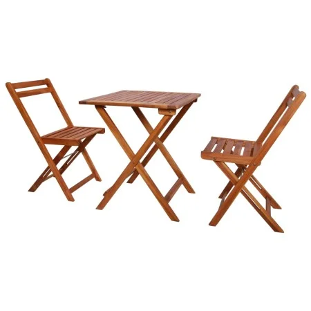 Folding bistro table and chairs 3 pieces solid acacia wood by vidaXL, Garden sets - Ref: Foro24-44015, Price: 113,93 €, Disco...