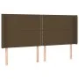 Boxspringbettmatratze LED-Leuchten dunkelbrauner Stoff 160x200cm von , Betten und Lattenroste - Ref: Foro24-3138248, Preis: 5...