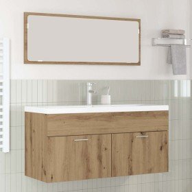 Mueble de Cuarto de Baño Roble artesanal 100 x 38,5 x 46 cm en Muebles de baño | Comprar online en Foro24