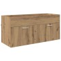 Mueble de Cuarto de Baño Roble artesanal 100 x 38,5 x 46 cm en Muebles de baño | Comprar online en Foro24