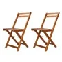 Folding bistro table and chairs 3 pieces solid acacia wood by vidaXL, Garden sets - Ref: Foro24-44015, Price: 113,93 €, Disco...