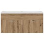 Mueble de Cuarto de Baño Roble artesanal 100 x 38,5 x 46 cm en Muebles de baño | Comprar online en Foro24