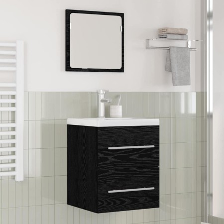 Gabinete de Lavabo para Baño con cajón Negro 42 x 39 x 52 cm en Tocadores de baño | Comprar online en Foro24